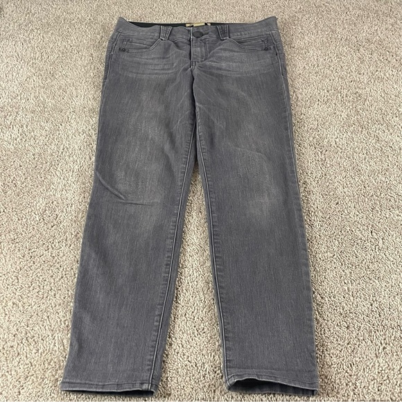 Democracy Jeans Size 10 Womens Gray Midrise Denim Stretch Ab Technology C74 - Picture 1 of 10